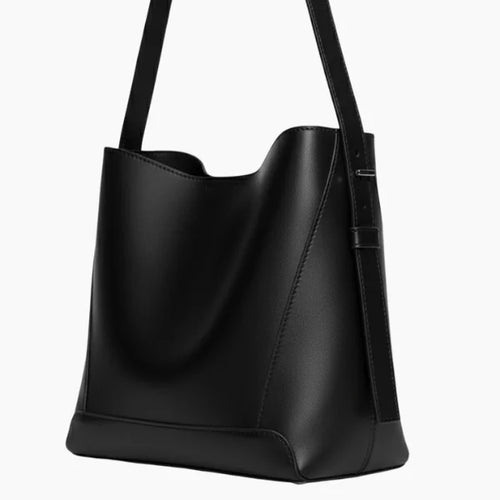 Brissac｜ヴィーガンレザー マグネット バケットショルダーバッグ