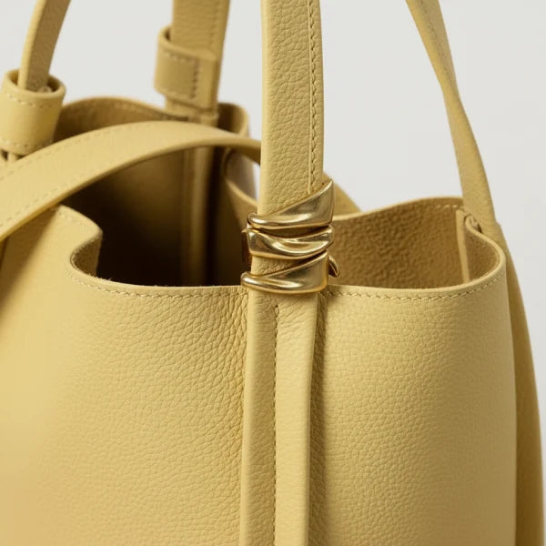 Gien｜本革 ミニバケット ショルダーバッグ