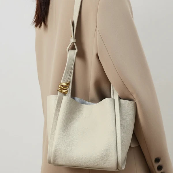 Gien｜本革 ミニバケット ショルダーバッグ