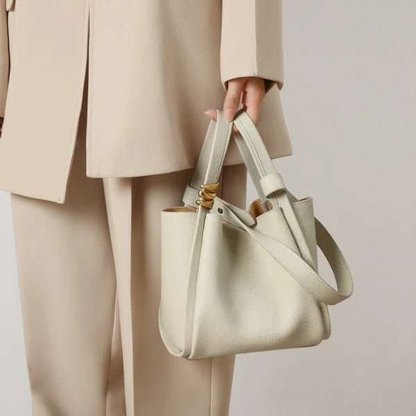 Gien｜本革 ミニバケット ショルダーバッグ