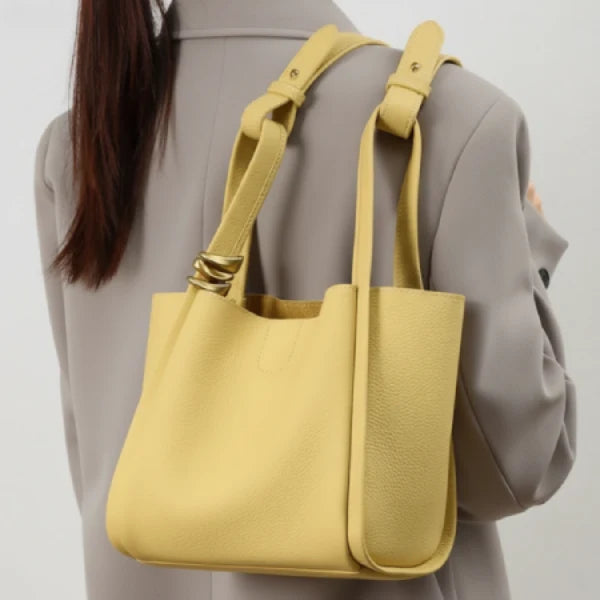 Gien｜本革 ミニバケット ショルダーバッグ