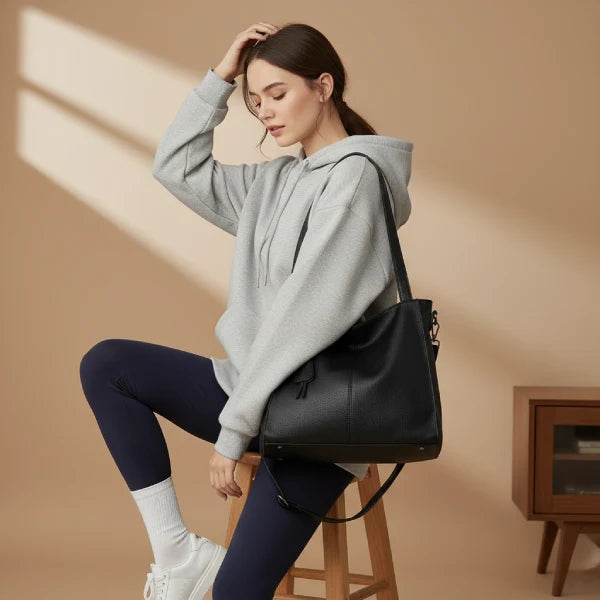 Villandry｜本革 ファスナー 3WAYトートバッグ