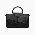 Loudun｜本革 パイソン型押し スリムサッチェル 2WAYバッグ