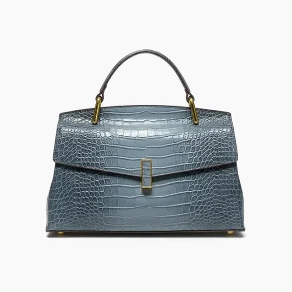 Richelieu｜本革 クロコ型押し サッチェル 2WAYバッグ